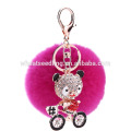 Оптовый мех pom poms keyrings мех pompon декоративный для мешка очарование